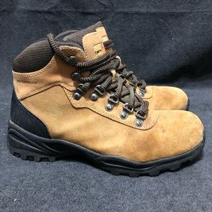 Earth Spirit Stockholm Womens Brown Leather Suede Hiking Boot Waterproof Size 7